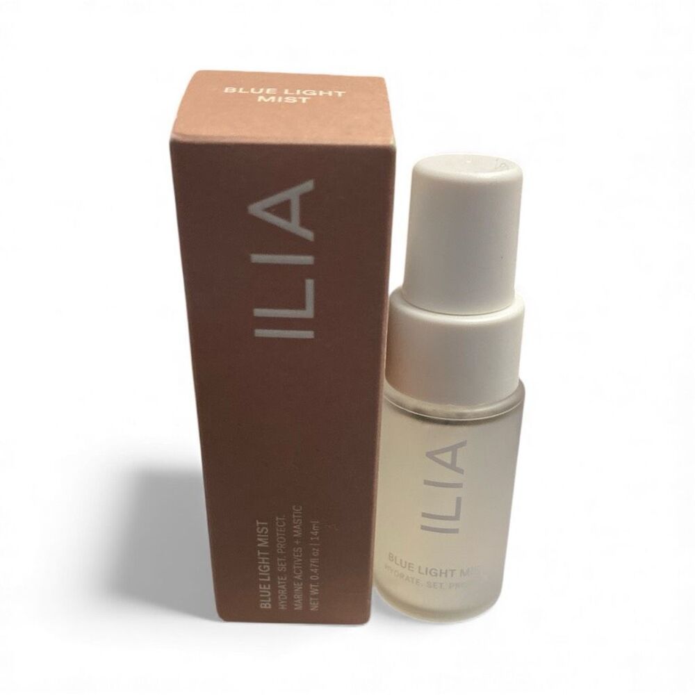 ILIA Blue Light Mist Makeup Setting Spray Hydrating Clean Beauty 1 oz NIB